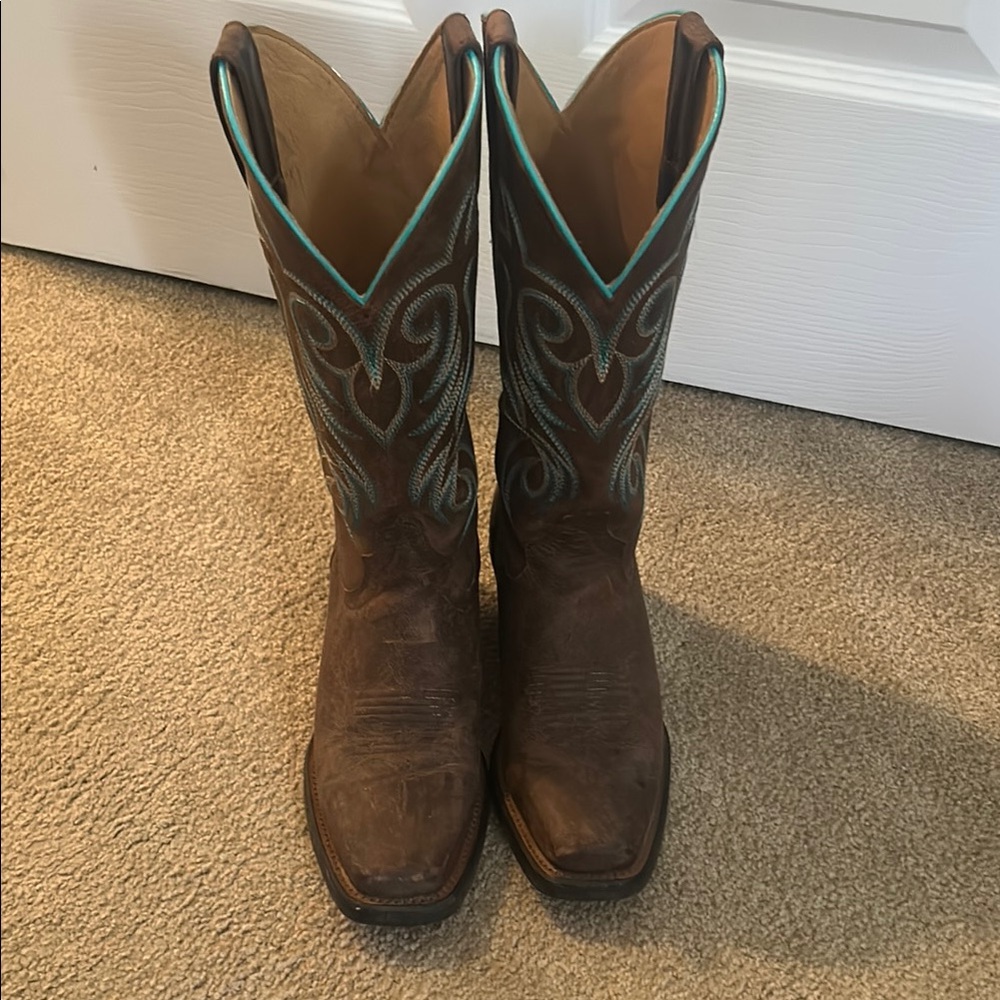 Still available! Shyanne Brown and Turquoise Western Boots